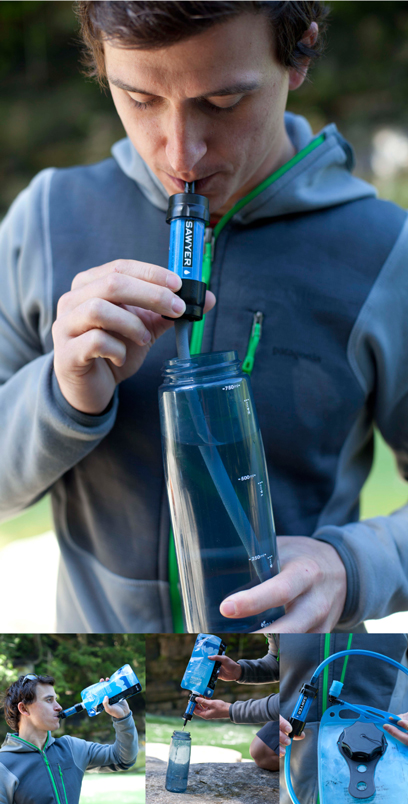 Sawyer Mini Water Filter in use