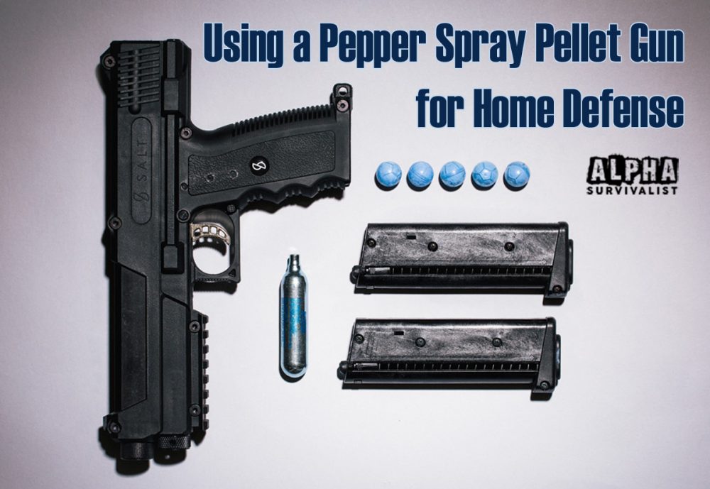 Pepper spray pellet gun
