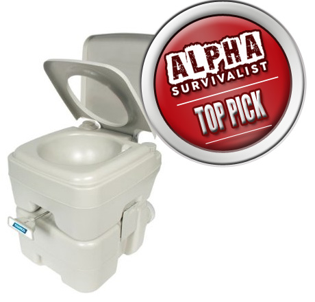 Camco Standard Portable Travel Toilet Alpha Survivalist Top Pick