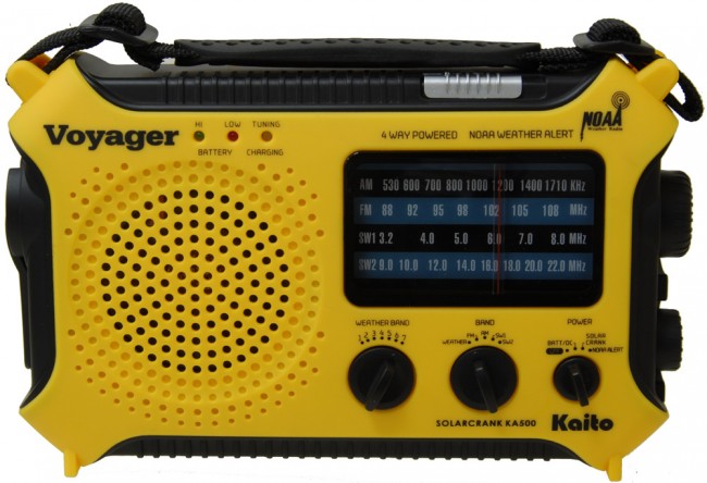 Kaito Voyager Pro KA500 Emergency Hand Crank Weather Radio