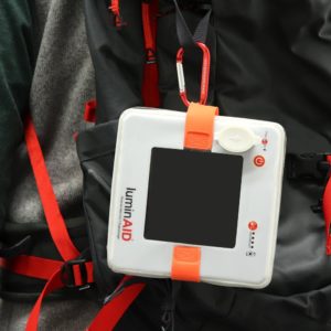 LuminAid PackLite Hero 2-in-1 Supercharger Attached and flattened