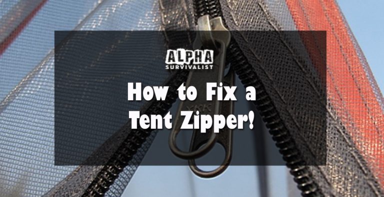 mounting putty in tent zippers