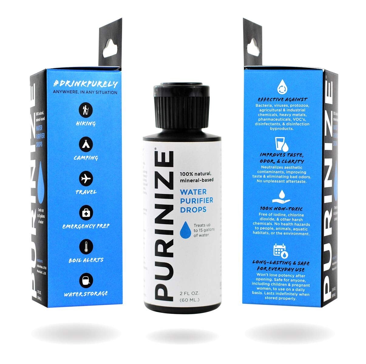 PURINIZE Chemical Free Camping and Survival Water Purification