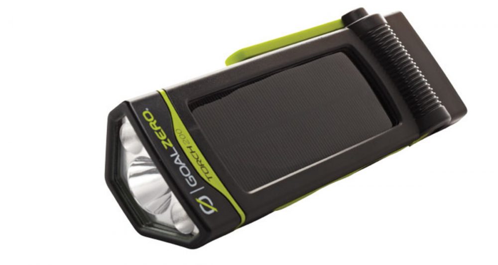 Goal Zero Torch 250 showing solar panel