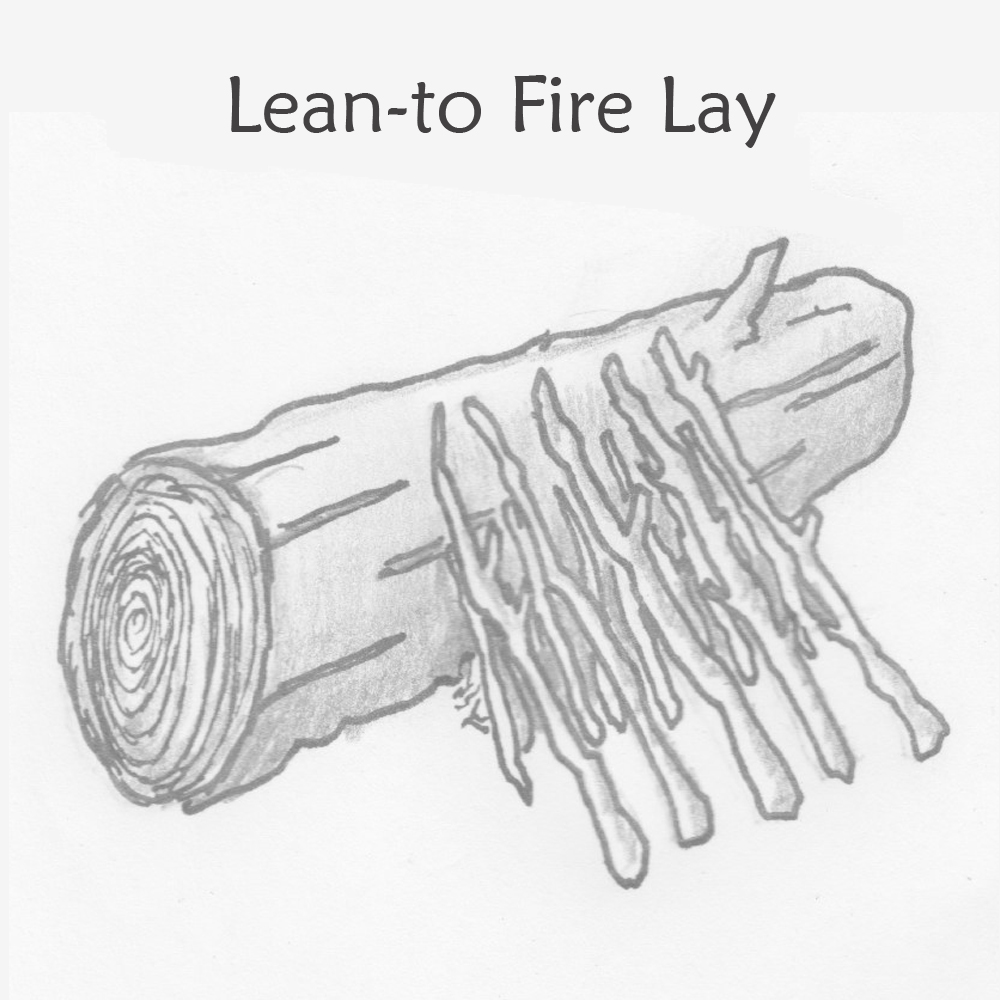 Lean-to Fire Lay