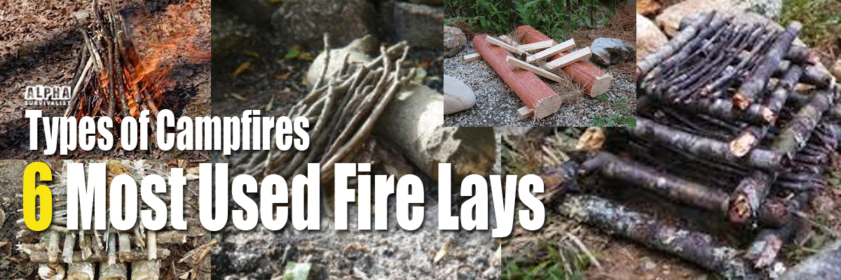 types of campfires and fire lays